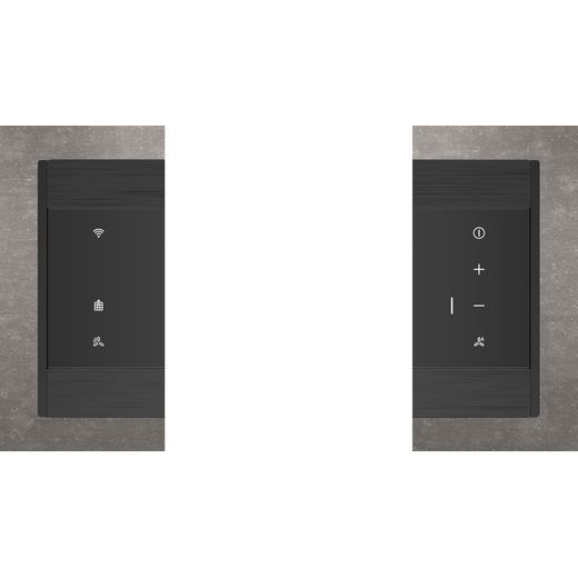 NEFF N90 80 cm Downdraft Cooker Hood - Black - Control panel shot
