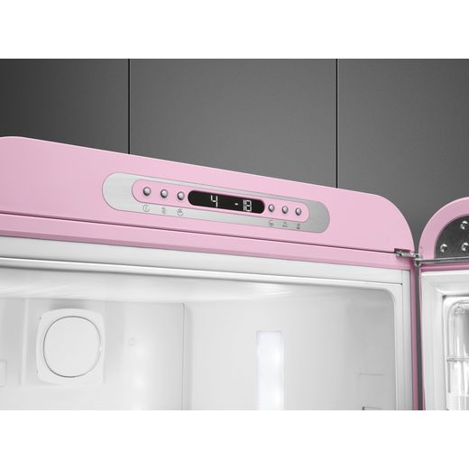 Smeg 50's Style FAB32RPK6UK 197cm Frost Free Fridge Freezer - Pink - Control panel shot 