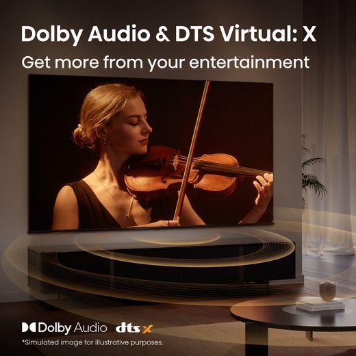 Hisense 40" HD DLED Smart Freely TV [2026] - Annotation - Dolby Audio and DTS Virtual:X
