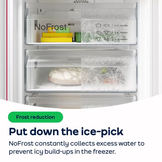 NEFF N90 Integrated Frost Free Upright Freezer with Fixed Door Fixing Kit - AO Annotation - NoFrost