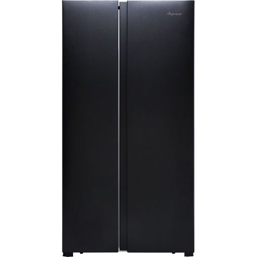 Fridgemaster MS91518FBS American Fridge Freezer - Black / Stainless Steel