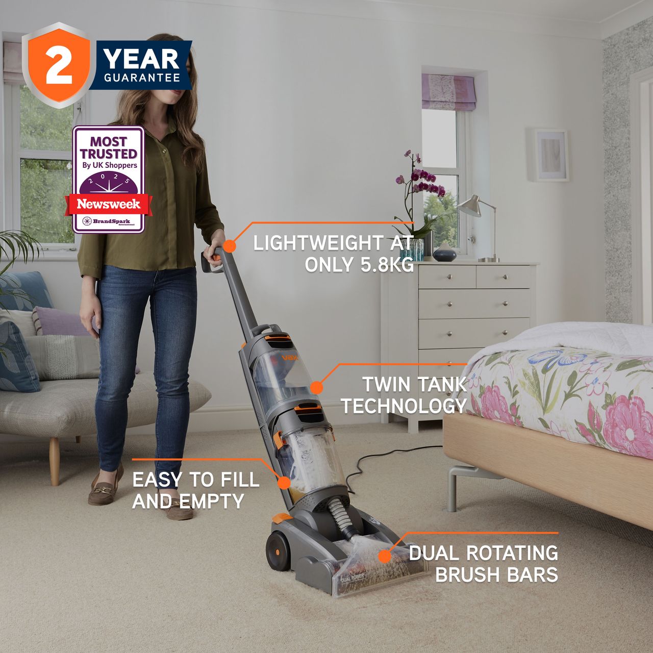 W86-DP-B | Vax Carpet Cleaner | ao.com