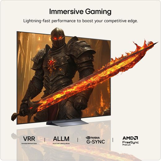 LG evo AI C6 77" 4K Ultra HD OLED Smart TV - Annotation - immersive gaming shot