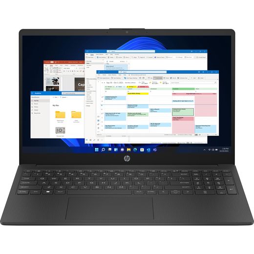 HP 15-fc0057na Laptop - AMD Ryzen™ 5, 512GB SSD, 8 GB RAM - Black - Front shot