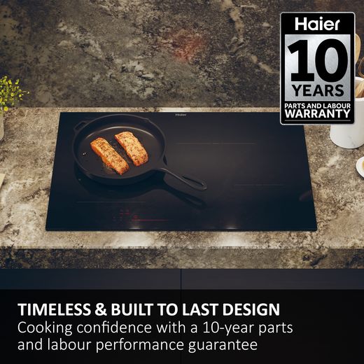 Haier HAMTB86IRCS 80cm Induction Hob - Black - Annotation - Warranty shot 