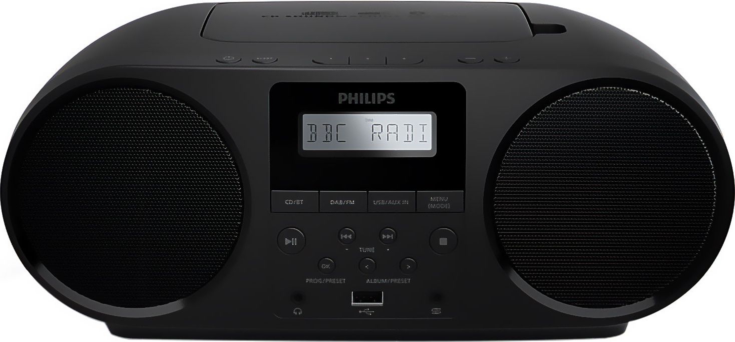 Philips TAZ6000/10 Portable CD Player - DAB+/FM Radio - Bluetooth - Black