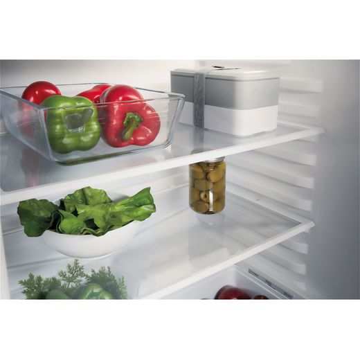 Indesit INBUL011.UK Integrated Upright Fridge - Stainless Steel - Shelf closeup