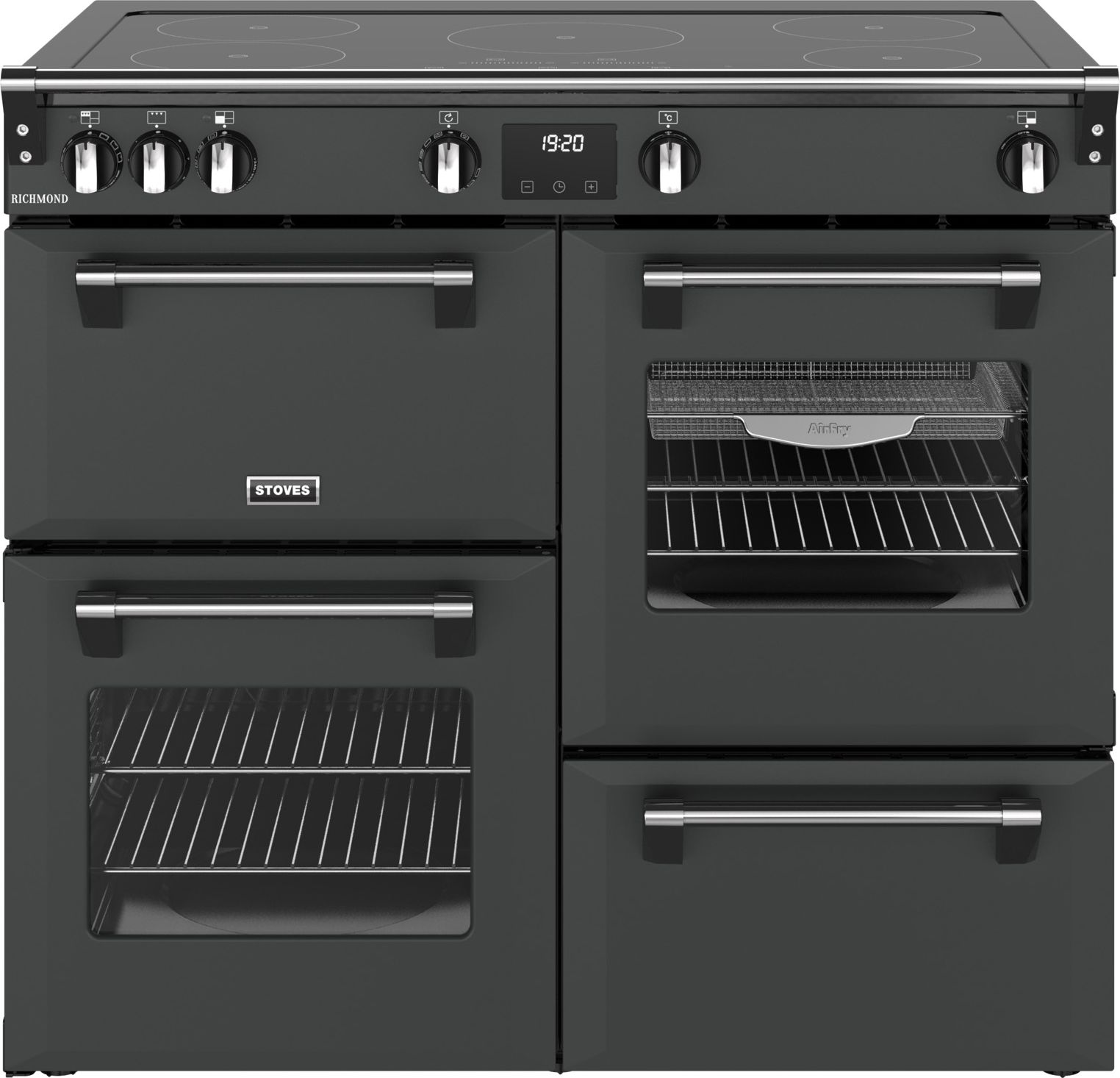 Stoves Range Cooker - Induction Hob - 5 Zone - 4 Ovens - Anthracite