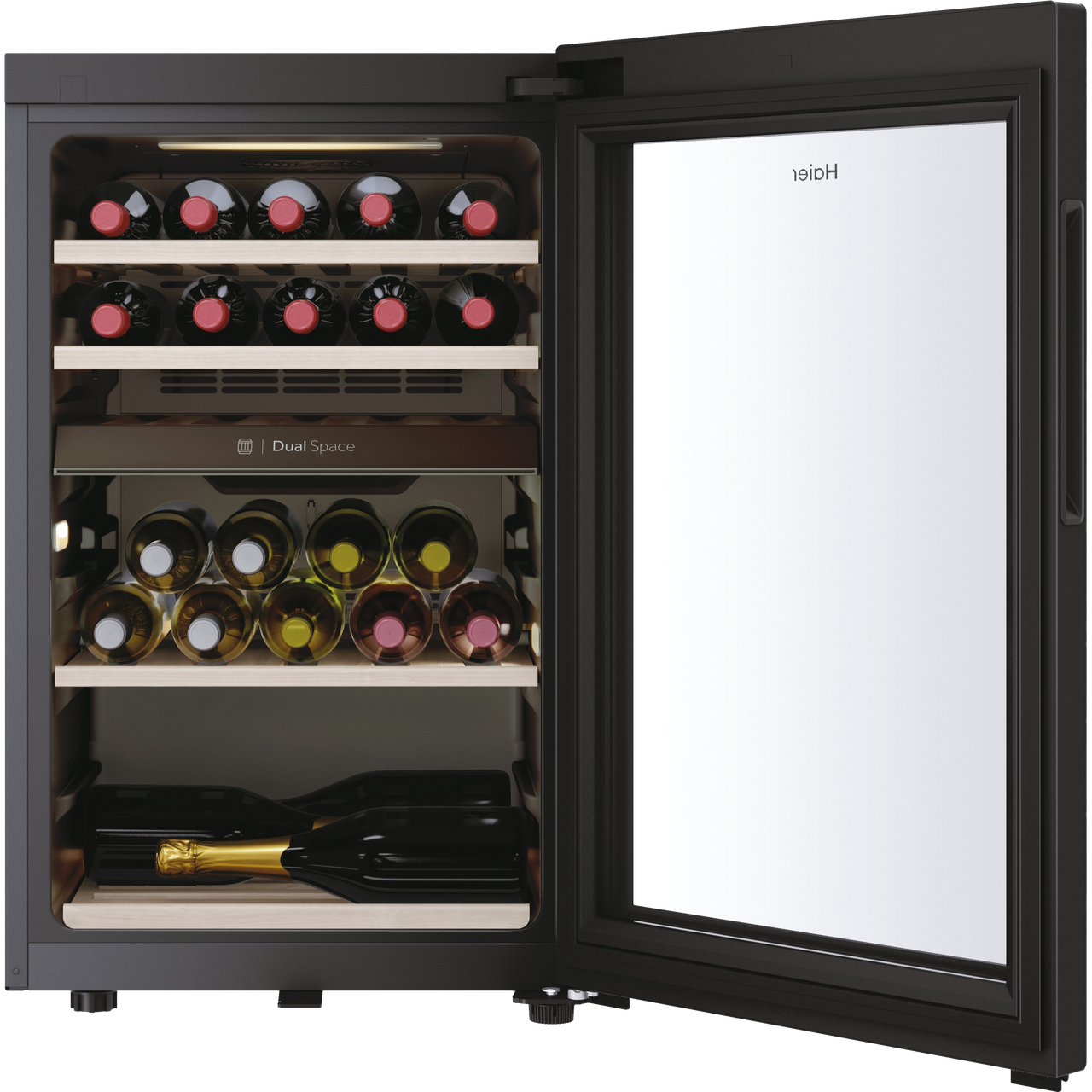 Haier HWS42GDAU1 Free Standing G Wine Cooler Fits 42 Bottles Black New