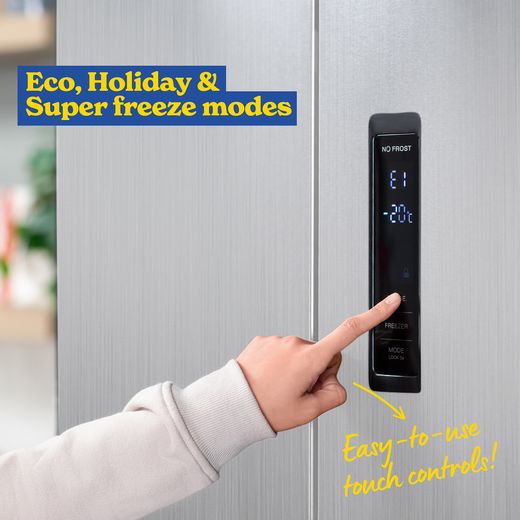 Russell Hobbs American Fridge Freezer - Stainless Steel  - Annotation - Control panel shot 