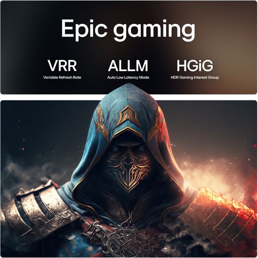 LG QNED87A6 4K Ultra HD MiniLED Smart TV - Annotation - Epic gaming shot