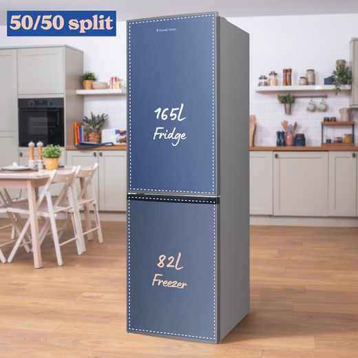 Russell Hobbs RH181TNF552E2SS 181cm 50/50 Frost Free Fridge Freezer - Stainless Steel - Annotation - 50/50 split