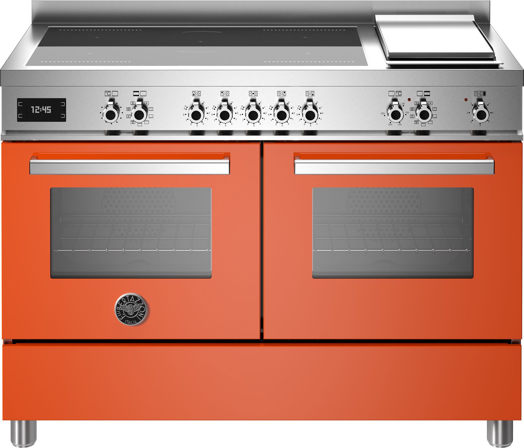 Bertazzoni PRO125I2EART 120cm Induction Range Cooker - 6 Zone Hob - 2 Ovens - Orange