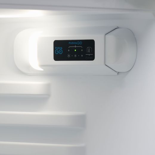 Indesit INBUL011.UK Integrated Under Counter 82cm High Fridge - Fixed Door Fixing Kit - White - Control panel shot