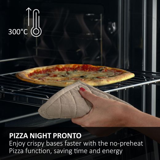 Haier ID Series 2 Built In Electric Single Oven - Black - Annotation - Pizza night pronto shot