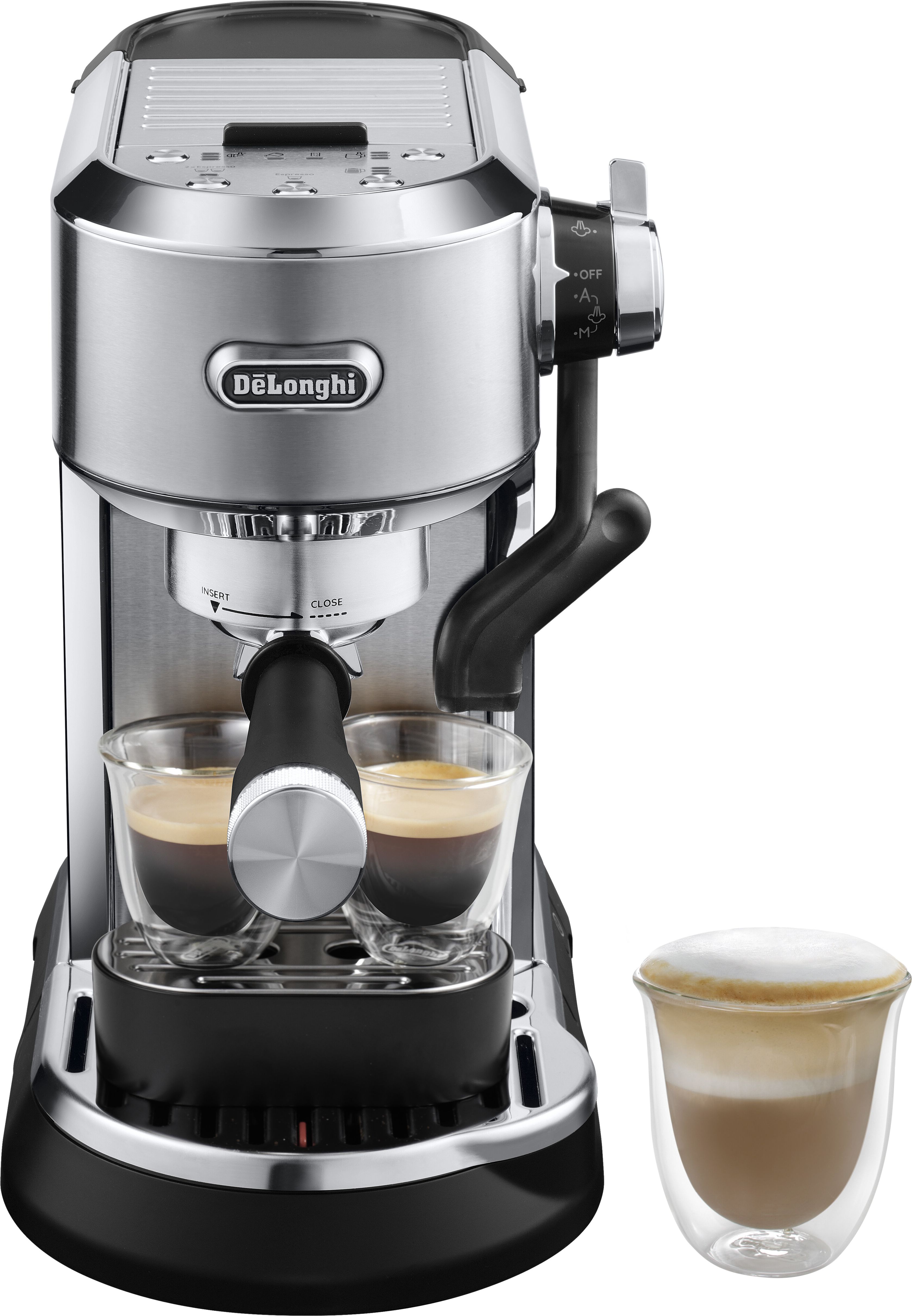 DeLonghi EC950.M Espresso Machine - Stainless Steel - 15 Bar - 1.6L Water Tank