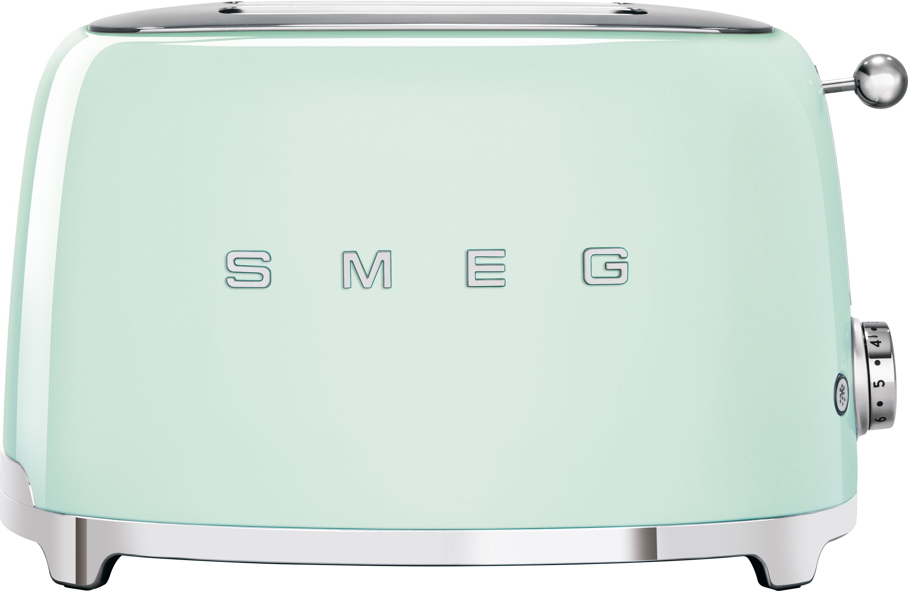 Smeg 50's Retro TSF01PGUK 2 Slice Toaster - Pastel Green, Green