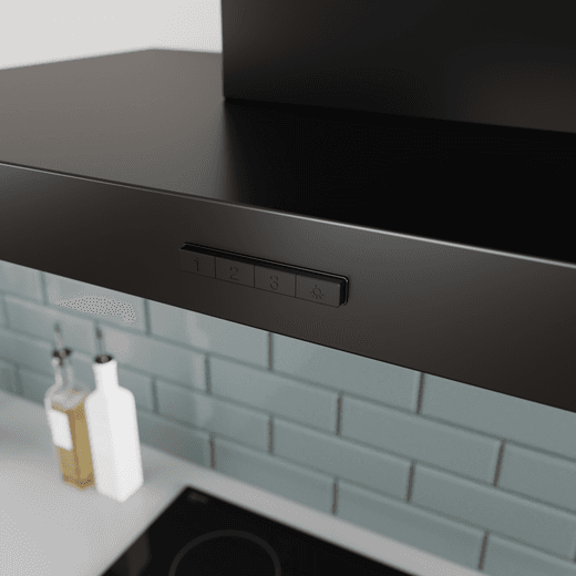 Bosch 60cm Cooker Hood - Black - Control panel