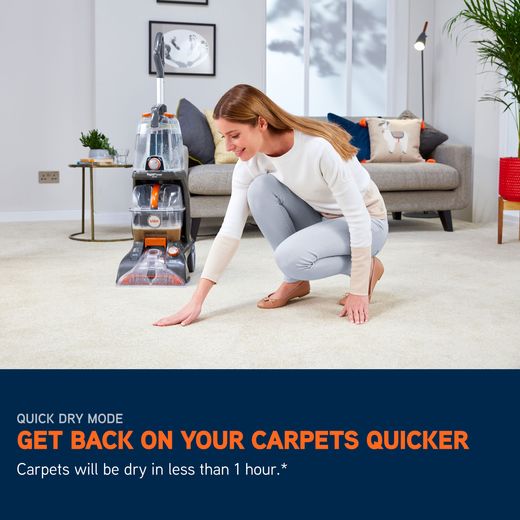 Vax Rapid Power Revive CWGRV011 Carpet Cleaner - Annotation - get back to carpet quicker shot