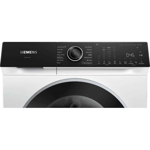 Siemens IQ500 WG56H2A9GB 10kg Washing Machine with 1600 rpm - White - Control panel