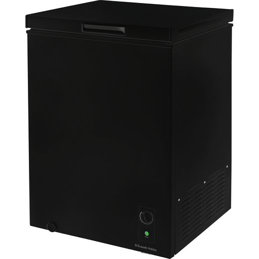 Russell Hobbs Chest Freezer - Black - Left perspective