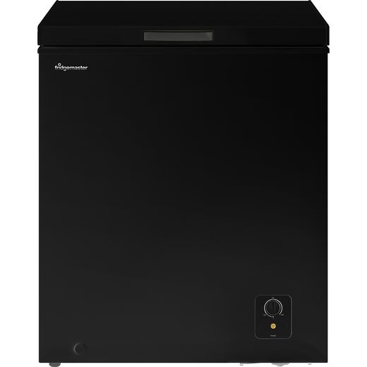 Fridgemaster MCF142B Chest Freezer - Black - F Rated