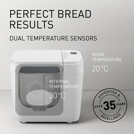 Panasonic Bread Maker - White - Annotation - perfect results shot 