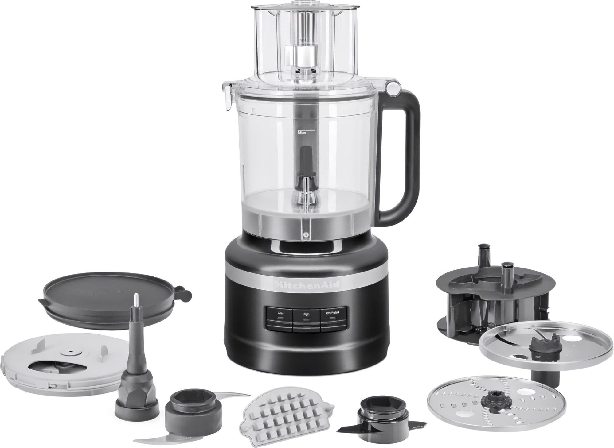 KitchenAid 5KFP1319BBM 3.1 Litre Food Processor With 4 Accessories - Matte Black, Black