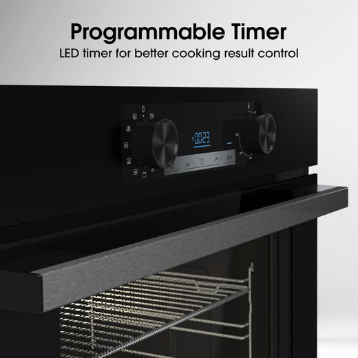 Hisense Electric Single Oven - Black - Annotation - Programmable timer