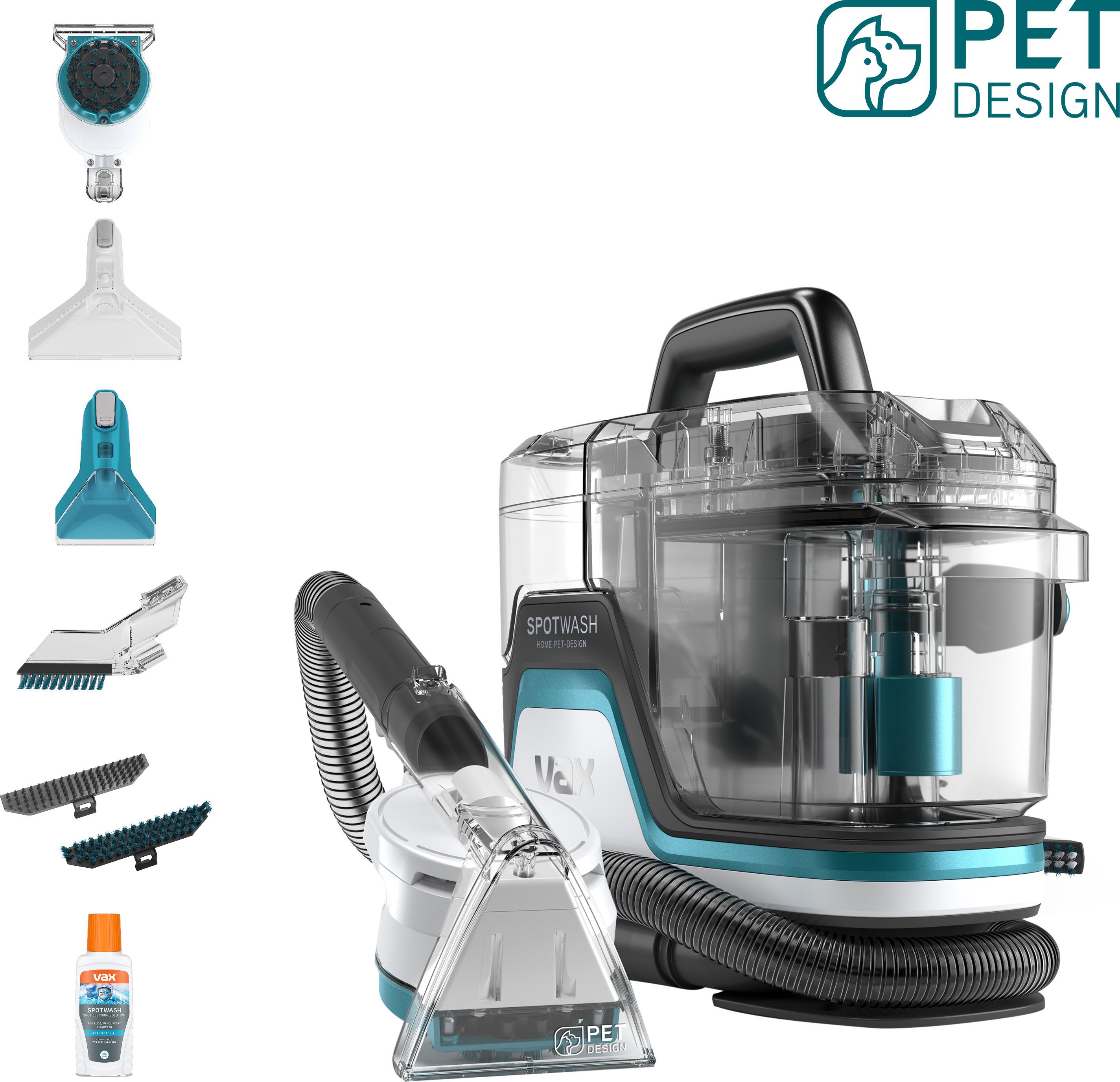 Image of Vax SpotWash Home Pet Design CDSW-MPXA Carpet Cleaner, Blue