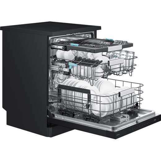 Samsung Series 8 WaterJet Clean™ DW80H77YBFFU4 14 Place Setting Smart Freestanding Dishwasher, Black_7