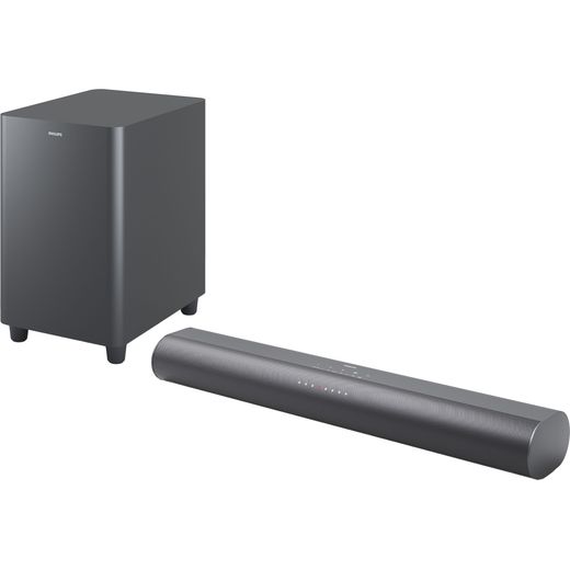 Philips TAB6100/10 Bluetooth 2.1 Soundbar - Grey - Left perspective