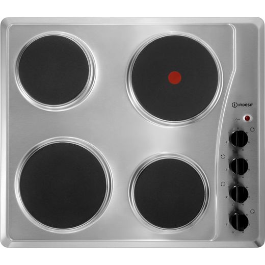 Indesit TI60X Built In Solid Plate Hob - Stainless Steel