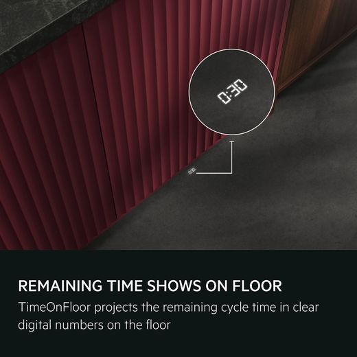 AEG 8000 Series Integrated Standard Dishwasher - White - annotation - remaining time light shot