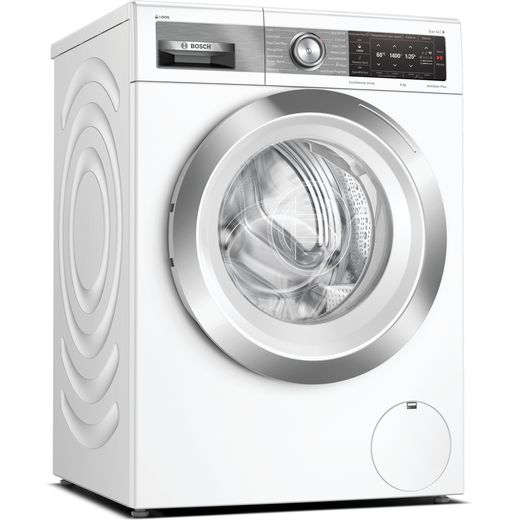 Bosch Serie 8 i-Dos™ WAV28EH3GB Wifi Connected 9Kg Washing Machine with 1400 rpm - White - A Rated