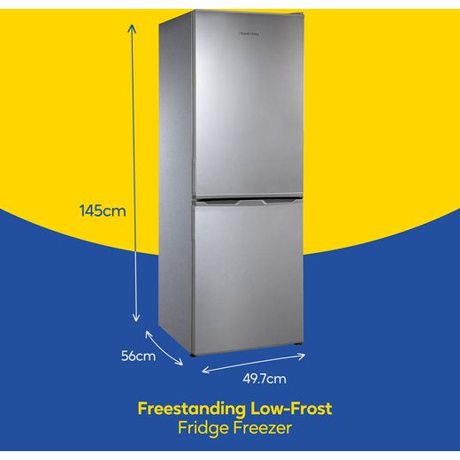 Russell Hobbs 60/40 Fridge Freezer - Silver - Dimensions