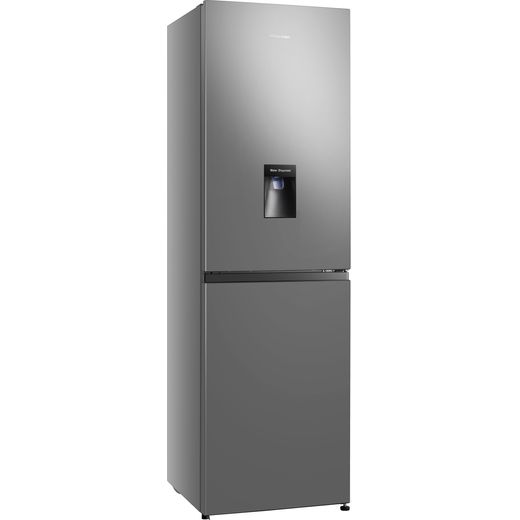 Hisense 50/50 Frost Free Fridge Freezer - Stainless Steel - Right perspective