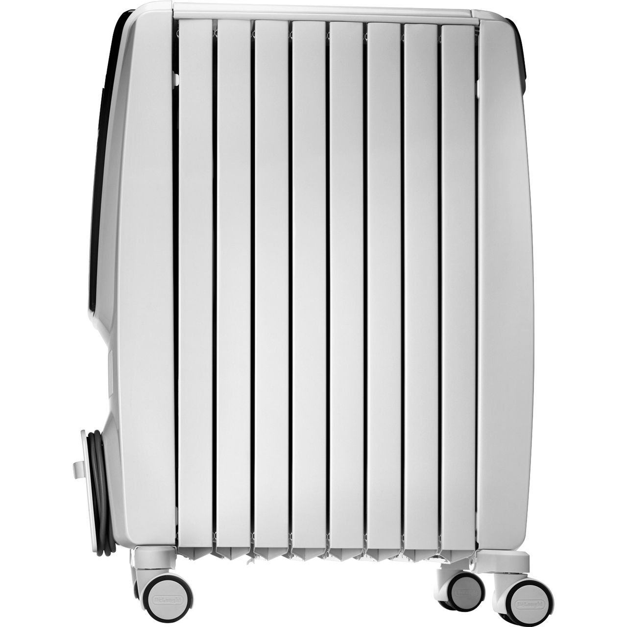 Delonghi Dragon-4 TRD4 1025T Oil Filled Radiator with Timer, 2.5 Kilowatt -  White 220 VOLTS NOT FOR USA