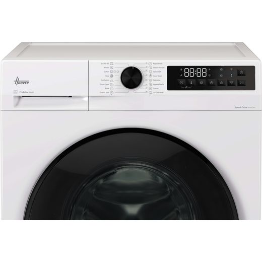 Hoover Pro Wash&Dry Series 3 HBWR 485SB6-80 Wifi Connected 8Kg / 5Kg Washer Dryer with 1400 rpm - White - Control panel shot 
