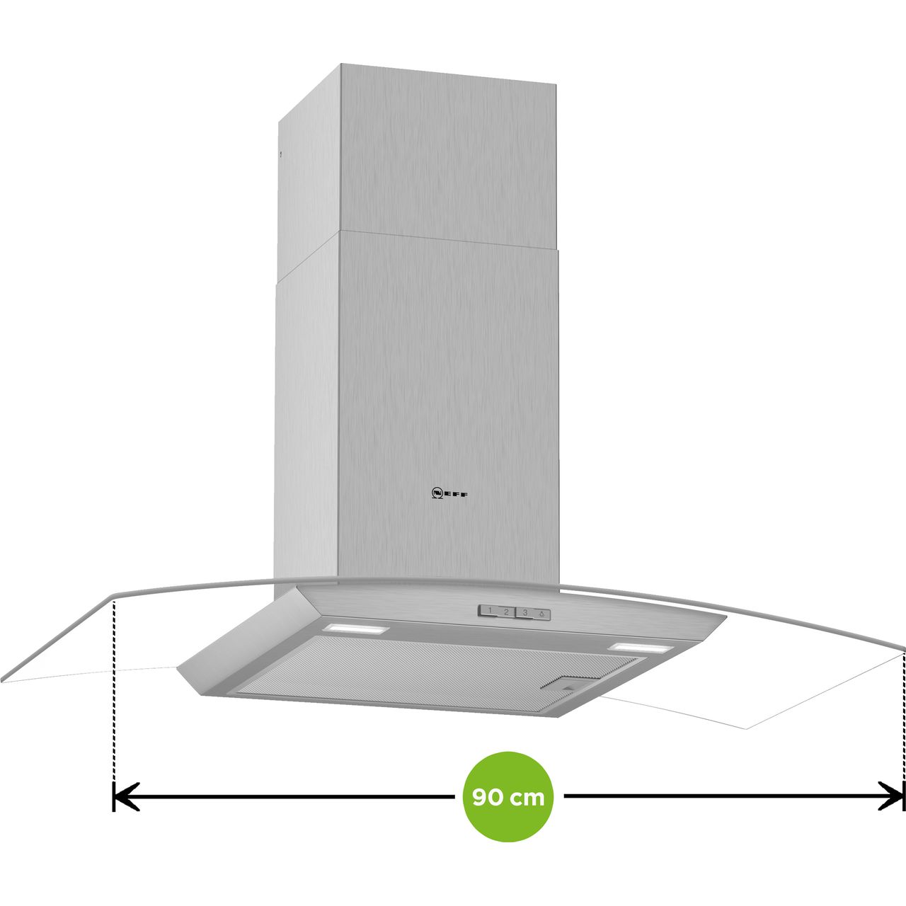 NEFF N30 D94ABC0N0B 90 cm Chimney Cooker Hood Review