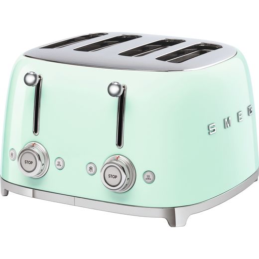 Smeg 50's Retro TSF03PGUK 4 Slice Toaster - Pastel Green