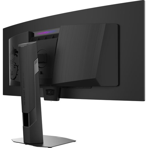 MSI MPG 341CQR QD-OLED X36 34" UltraWide Quad HD 360Hz OLED Gaming Monitor with FreeSync™ Premium Pro - Black - back left perpsective shot