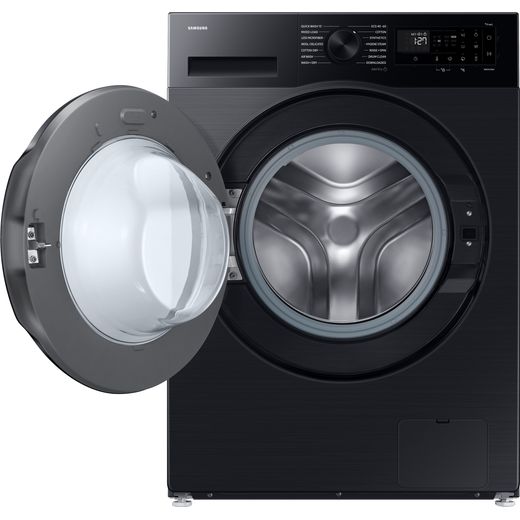 Samsung Series 5 AI Energy WD11DG5B15BB Wifi Connected 11Kg / 6Kg Washer Dryer with 1400 rpm - Black - Door open