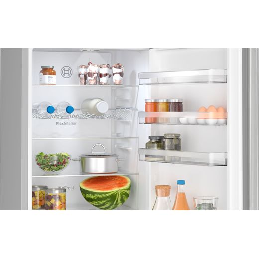 Bosch Series 4 70/30 Fridge Freezer - Stainless Steel Effect  - Inside fridge shot