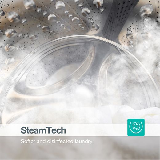 Gorenje G200 Series WG2P94A22/UK 9kg Washing Machine with 1400 rpm - White - Annotation - SteamTech