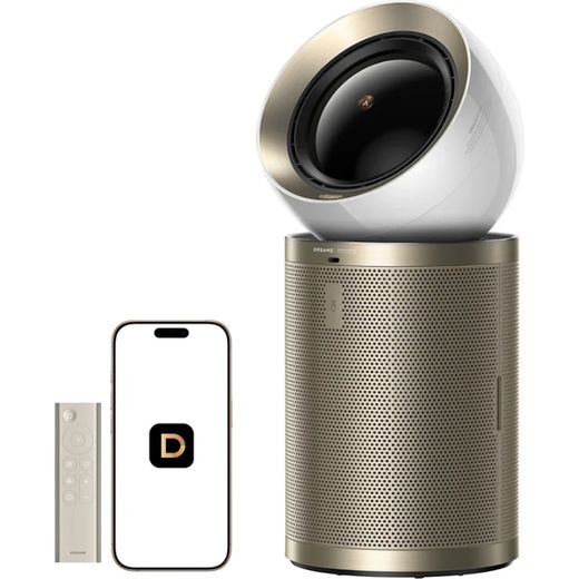 Dreame PM30 CVF15A Air Purifier - Grey - annotation - right perspective with app
