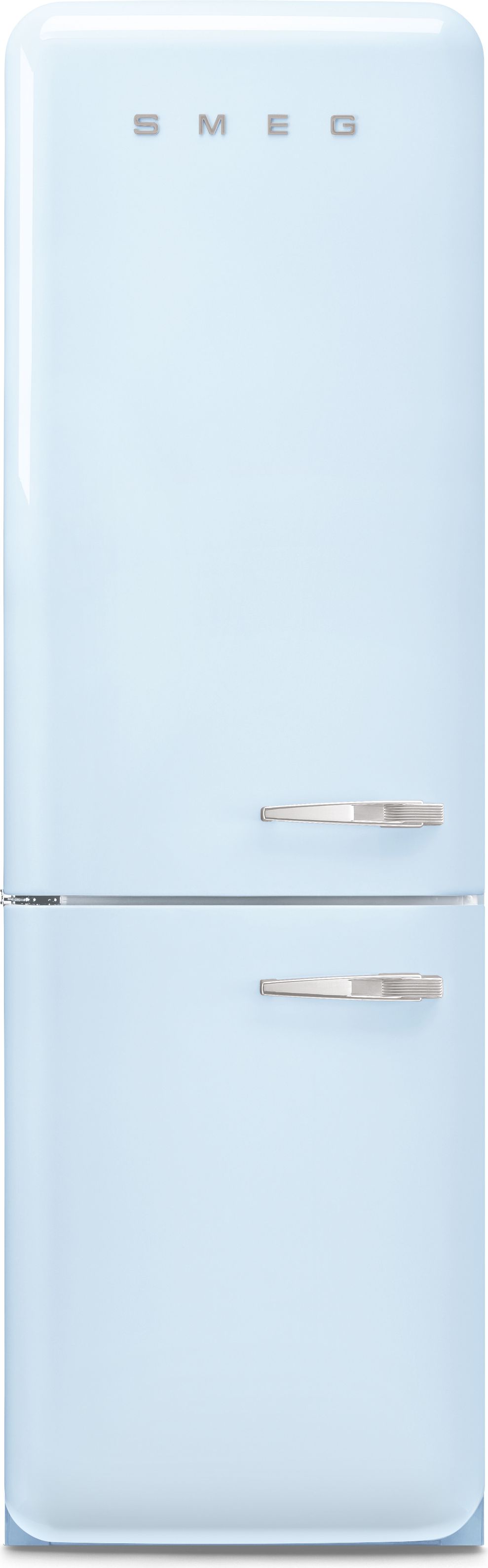 Smeg FAB32 Retro Fridge Freezer - 197cm - 331L Total Capacity - Pastel Blue - Left Hinge