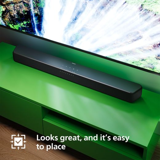 Philips TAB5309/10 Bluetooth 2.1 Soundbar - Grey - Annotation - Looks great and easy to place