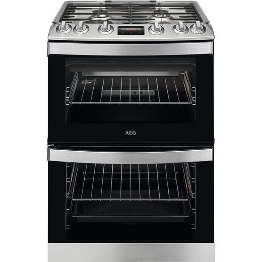 AEG CGB6130ACM Dual Fuel Cooker - Stainless Steel - A Rated