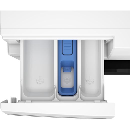 Beko BM5WT6843TW 8kg WiFi Connected Washing Machine with 1400 rpm - White- detergent tray shot